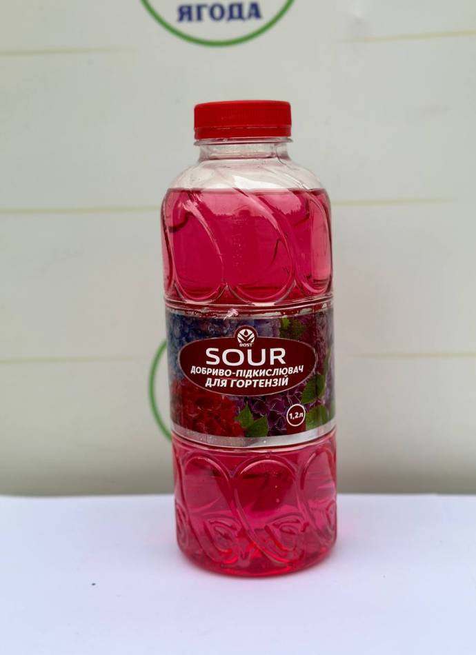 Рідке добриво підкислювач Рост SOUR для Гортензій