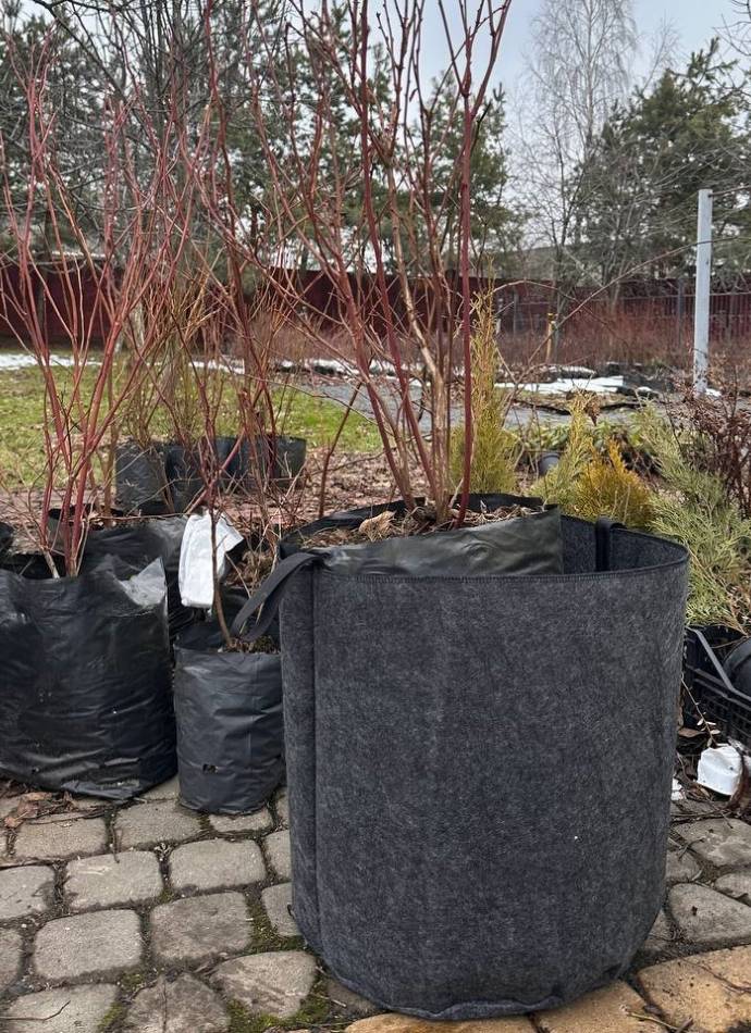 Контейнер-сумка для рослин геотекстиль 50л Growbag